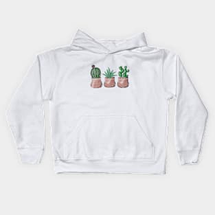 Potted Succulents Kids Hoodie